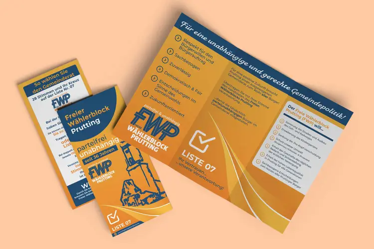 Freier Wählerblock Prutting Falzflyer